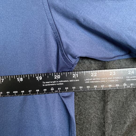 Peter Millar Mens Shirt Navy Short Sleeve Summer Crown Polo Stretch Medium - Picture 8 of 12